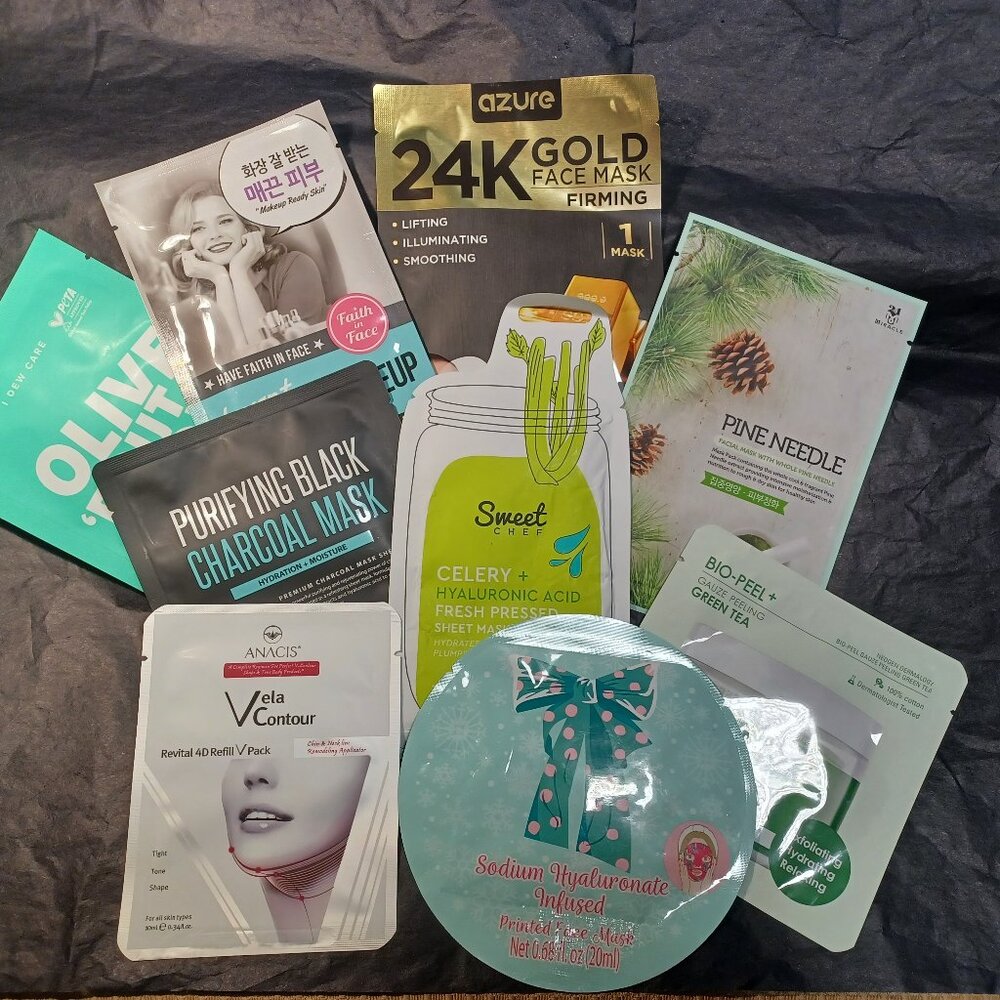 Beauty Bonanza - 9 Assorted Face Masks